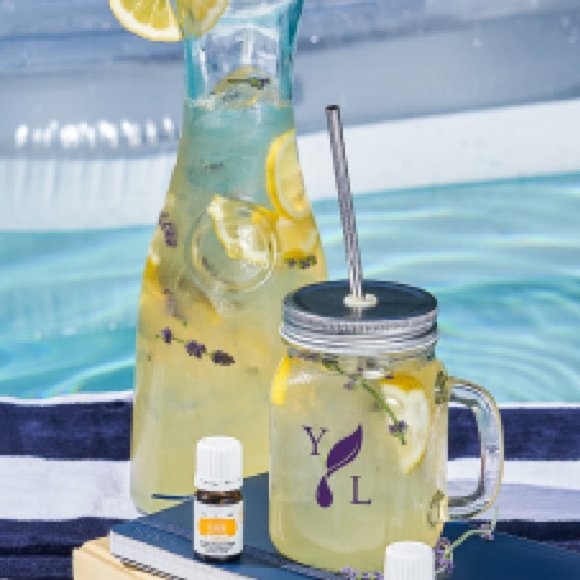 Young Living Mason Jar Mug w/ Stainless Straw - Picture 9 of 10